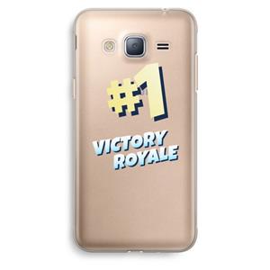 CaseCompany Victory Royale: Samsung Galaxy J3 (2016) Transparant Hoesje