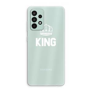CaseCompany King zwart: Samsung Galaxy A52s 5G Transparant Hoesje
