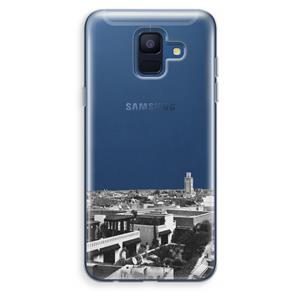 CaseCompany Marrakech Skyline : Samsung Galaxy A6 (2018) Transparant Hoesje