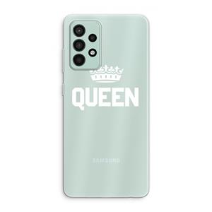 CaseCompany Queen zwart: Samsung Galaxy A52s 5G Transparant Hoesje