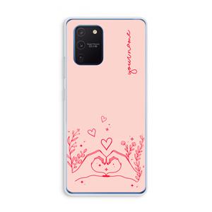 CaseCompany Love is in the air: Samsung Galaxy Note 10 Lite Transparant Hoesje