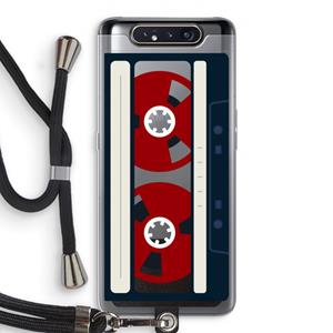 CaseCompany Here's your tape: Samsung Galaxy A80 Transparant Hoesje met koord