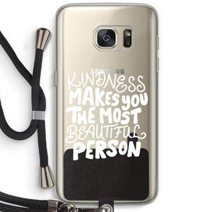CaseCompany The prettiest: Samsung Galaxy S7 Transparant Hoesje met koord