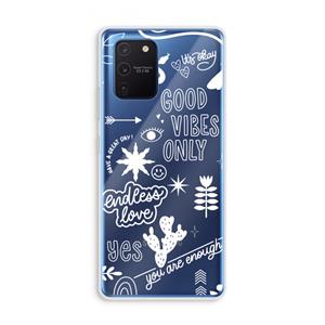 CaseCompany Good vibes: Samsung Galaxy Note 10 Lite Transparant Hoesje