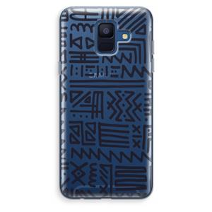 CaseCompany Marrakech print: Samsung Galaxy A6 (2018) Transparant Hoesje