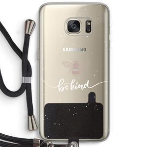 CaseCompany Be(e) kind: Samsung Galaxy S7 Transparant Hoesje met koord