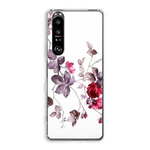 CaseCompany Mooie bloemen: Sony Xperia 1 III Transparant Hoesje