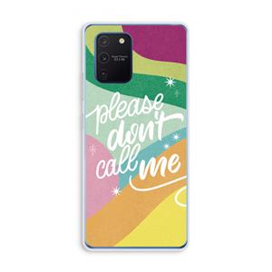 CaseCompany Don't call: Samsung Galaxy Note 10 Lite Transparant Hoesje