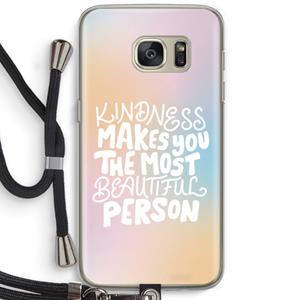 CaseCompany The prettiest: Samsung Galaxy S7 Transparant Hoesje met koord