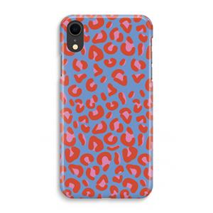 CaseCompany Leopard blue: iPhone XR Volledig Geprint Hoesje
