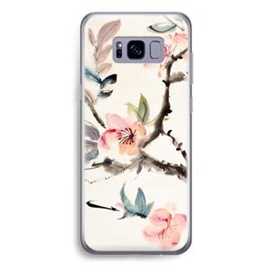CaseCompany Japanse bloemen: Samsung Galaxy S8 Plus Transparant Hoesje