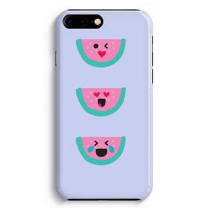 CaseCompany Smiley watermeloen: iPhone 8 Plus Volledig Geprint Hoesje