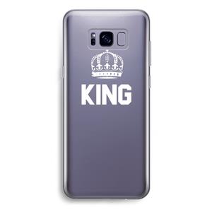 CaseCompany King zwart: Samsung Galaxy S8 Plus Transparant Hoesje