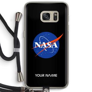 CaseCompany NASA: Samsung Galaxy S7 Transparant Hoesje met koord