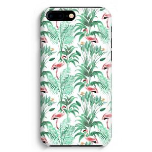 CaseCompany Flamingo bladeren: iPhone 8 Plus Volledig Geprint Hoesje