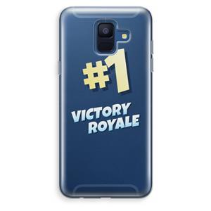 CaseCompany Victory Royale: Samsung Galaxy A6 (2018) Transparant Hoesje