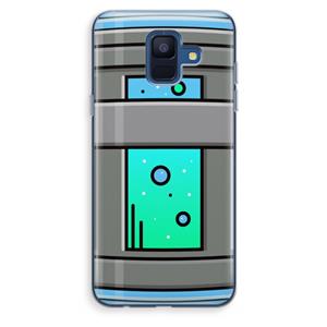 CaseCompany Chug Bottle: Samsung Galaxy A6 (2018) Transparant Hoesje
