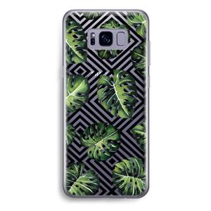 CaseCompany Geometrische jungle: Samsung Galaxy S8 Plus Transparant Hoesje
