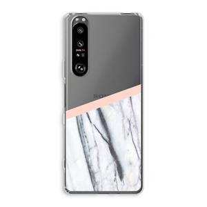 CaseCompany A touch of peach: Sony Xperia 1 III Transparant Hoesje