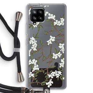 CaseCompany Blossoming spring: Samsung Galaxy A42 5G Transparant Hoesje met koord