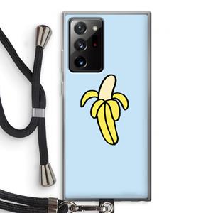 CaseCompany Banana: Samsung Galaxy Note 20 Ultra / Note 20 Ultra 5G Transparant Hoesje met koord