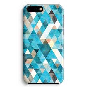 CaseCompany Gekleurde driehoekjes blauw: iPhone 8 Plus Volledig Geprint Hoesje