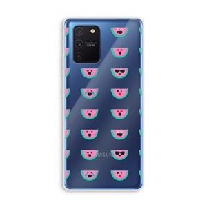 CaseCompany Smiley watermeloenprint: Samsung Galaxy Note 10 Lite Transparant Hoesje
