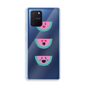 CaseCompany Smiley watermeloen: Samsung Galaxy Note 10 Lite Transparant Hoesje