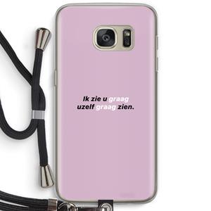 CaseCompany uzelf graag zien: Samsung Galaxy S7 Transparant Hoesje met koord