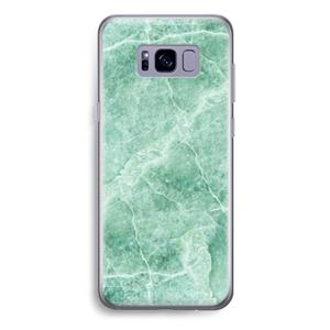 CaseCompany Groen marmer: Samsung Galaxy S8 Plus Transparant Hoesje