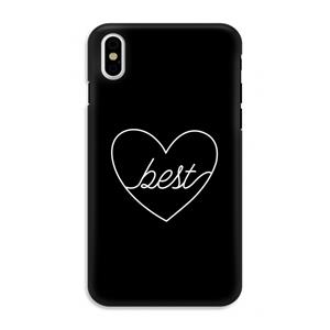 CaseCompany Best heart black: iPhone XS Tough Case