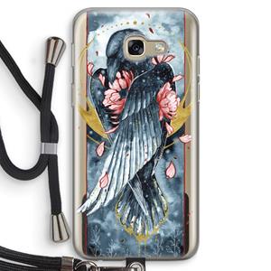 CaseCompany Golden Raven: Samsung Galaxy A5 (2017) Transparant Hoesje met koord