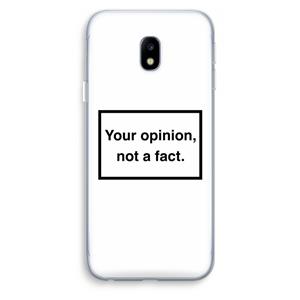 CaseCompany Your opinion: Samsung Galaxy J3 (2017) Transparant Hoesje