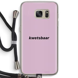 CaseCompany kwetsbaar: Samsung Galaxy S7 Transparant Hoesje met koord