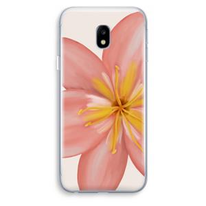 CaseCompany Pink Ellila Flower: Samsung Galaxy J3 (2017) Transparant Hoesje
