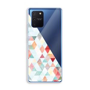 CaseCompany Gekleurde driehoekjes pastel: Samsung Galaxy Note 10 Lite Transparant Hoesje