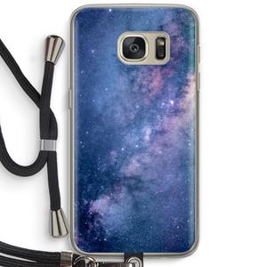 CaseCompany Nebula: Samsung Galaxy S7 Transparant Hoesje met koord