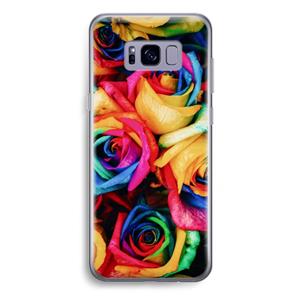CaseCompany Neon bloemen: Samsung Galaxy S8 Plus Transparant Hoesje