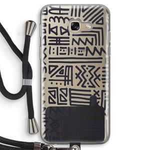 CaseCompany Marrakech print: Samsung Galaxy A5 (2017) Transparant Hoesje met koord