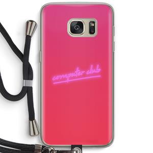 CaseCompany Vice Glow: Samsung Galaxy S7 Transparant Hoesje met koord