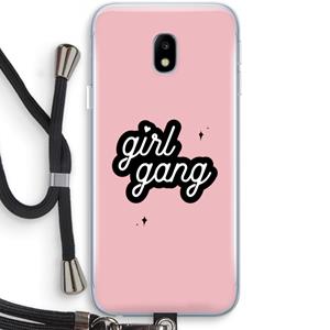 CaseCompany Girl Gang: Samsung Galaxy J3 (2017) Transparant Hoesje met koord