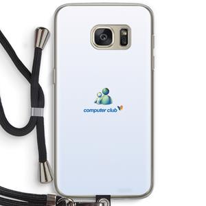 CaseCompany MSN: Samsung Galaxy S7 Transparant Hoesje met koord