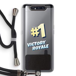 CaseCompany Victory Royale: Samsung Galaxy A80 Transparant Hoesje met koord