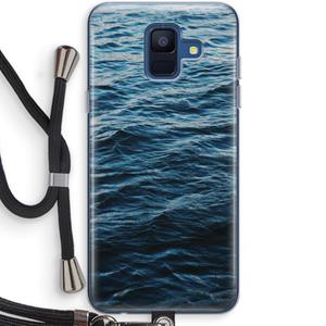 CaseCompany Oceaan: Samsung Galaxy A6 (2018) Transparant Hoesje met koord