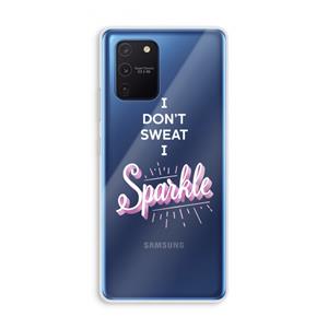 CaseCompany Sparkle quote: Samsung Galaxy Note 10 Lite Transparant Hoesje
