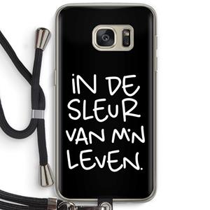 CaseCompany De Sleur: Samsung Galaxy S7 Transparant Hoesje met koord