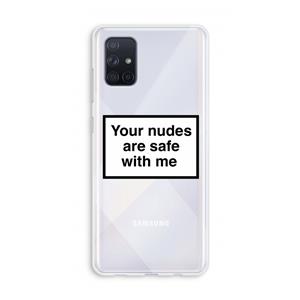 CaseCompany Safe with me: Galaxy A71 Transparant Hoesje