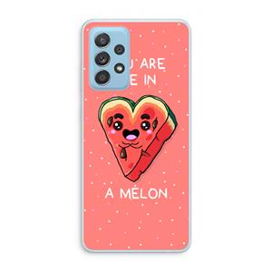CaseCompany One In A Melon: Samsung Galaxy A73 Transparant Hoesje