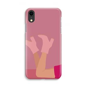 CaseCompany Pink boots: iPhone XR Volledig Geprint Hoesje