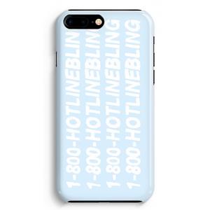 CaseCompany Hotline bling blue: iPhone 8 Plus Volledig Geprint Hoesje